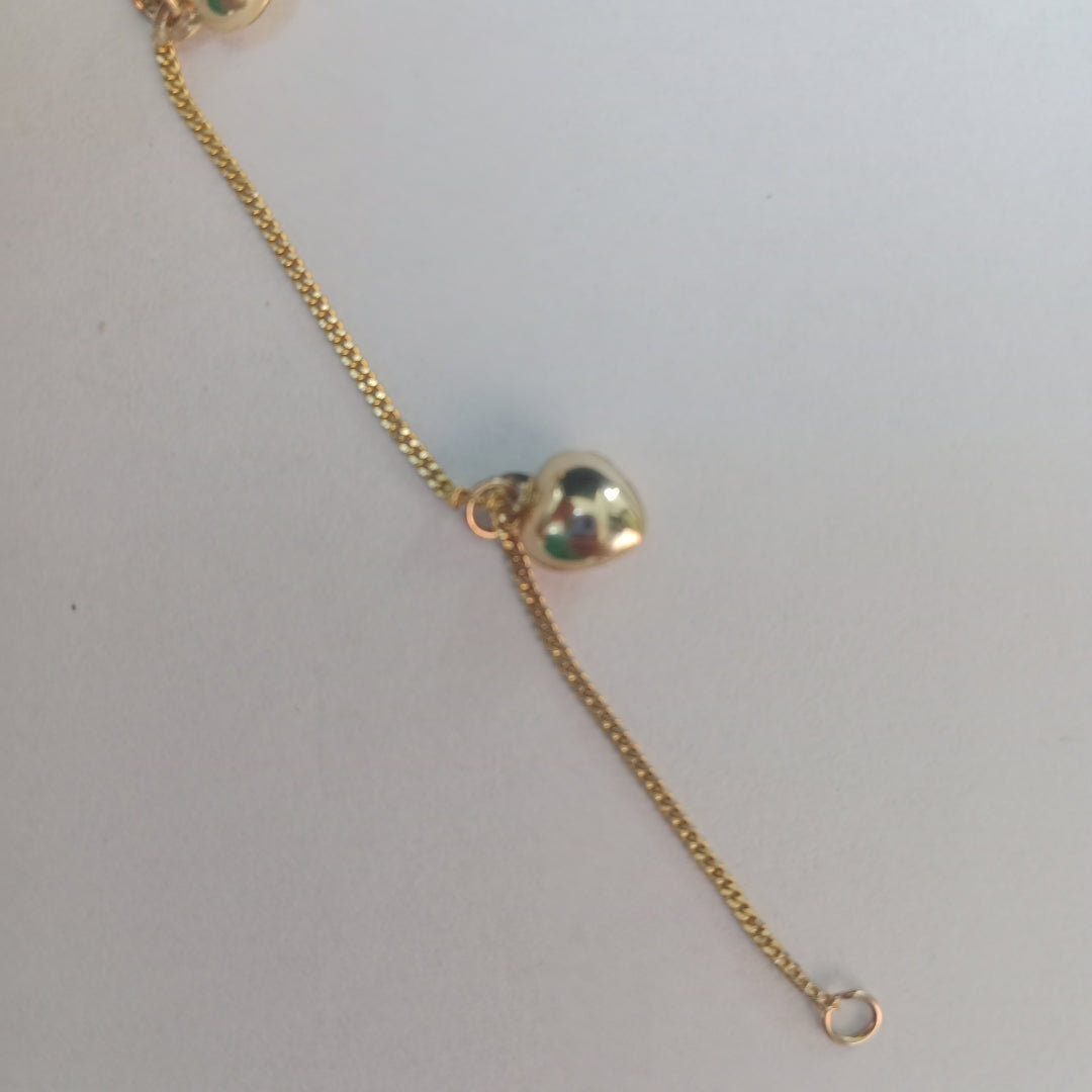 PULSERA ESPECIAL DIJES 10K 18 CM 1.6 GR (NUEVO)