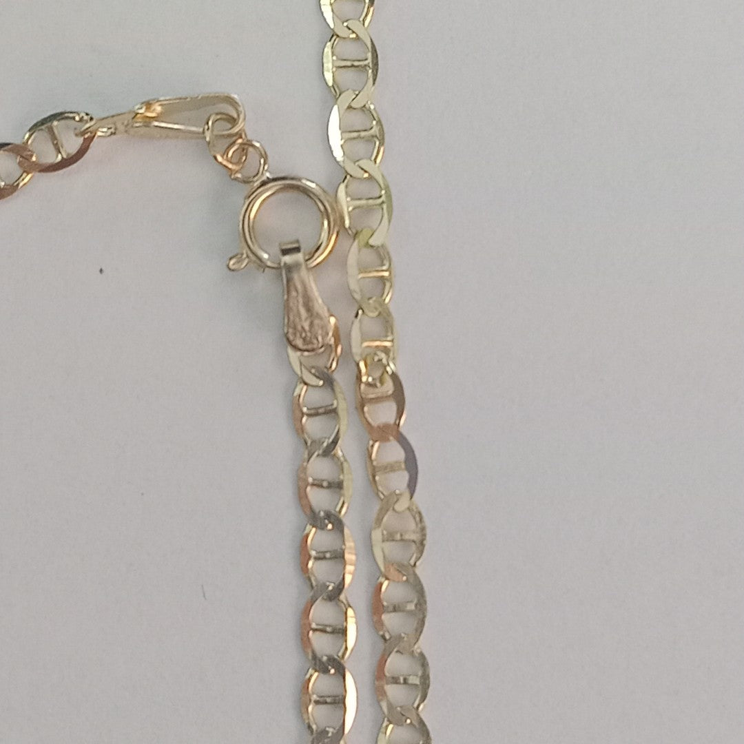 CADENAS TEJIDO GUCHI ORO 10K 55 CM 4.1 GR (NUEVO)