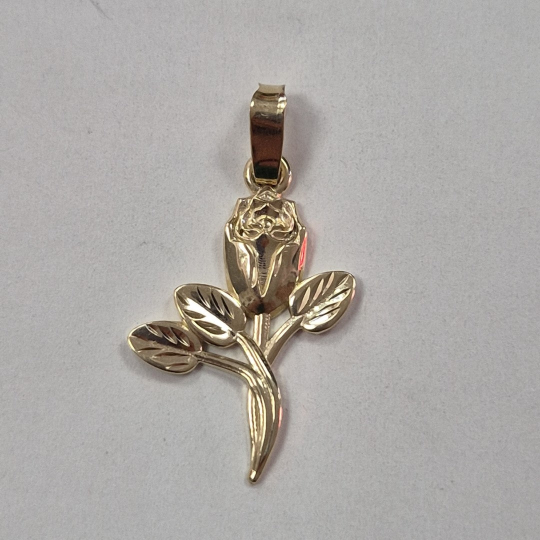 DIJE ROSA 10K 1.3 GR (NUEVO)