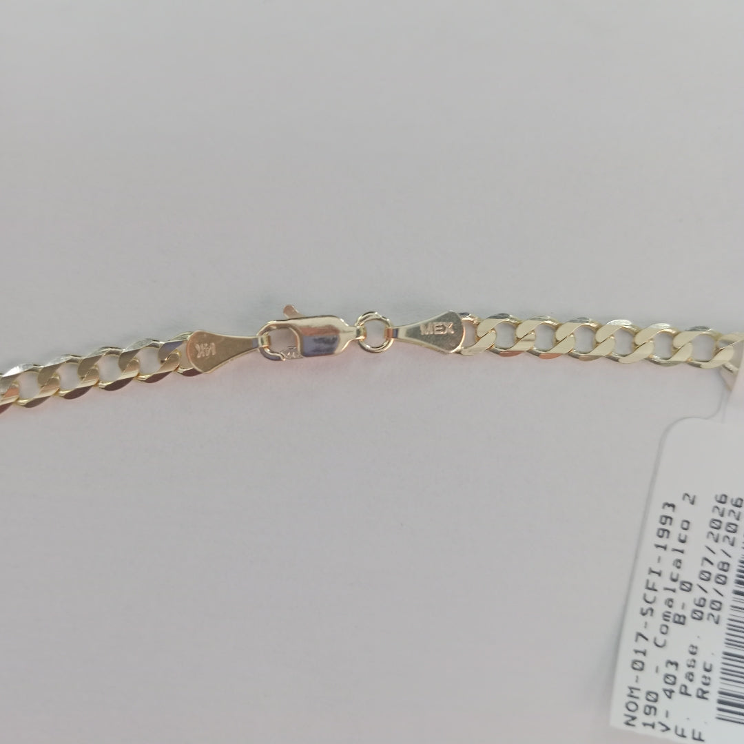 CADENA BARBADA 14K 55 CM 12.5 GR (NUEVO)