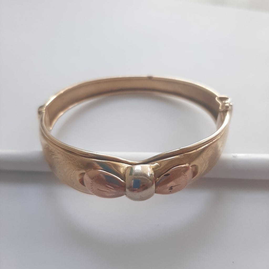 PULSERA RIGIDA ORO 14 K 17.4 GRMS (SEMINUEVO)