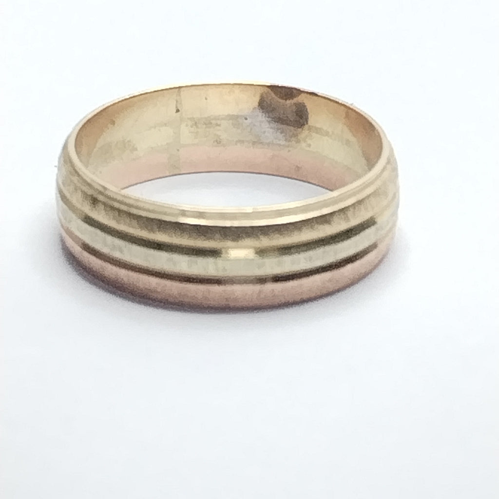 ANILLO ORO, ORO COMBINADO 14 K 4.2 GRMS (SEMINUEVO)
