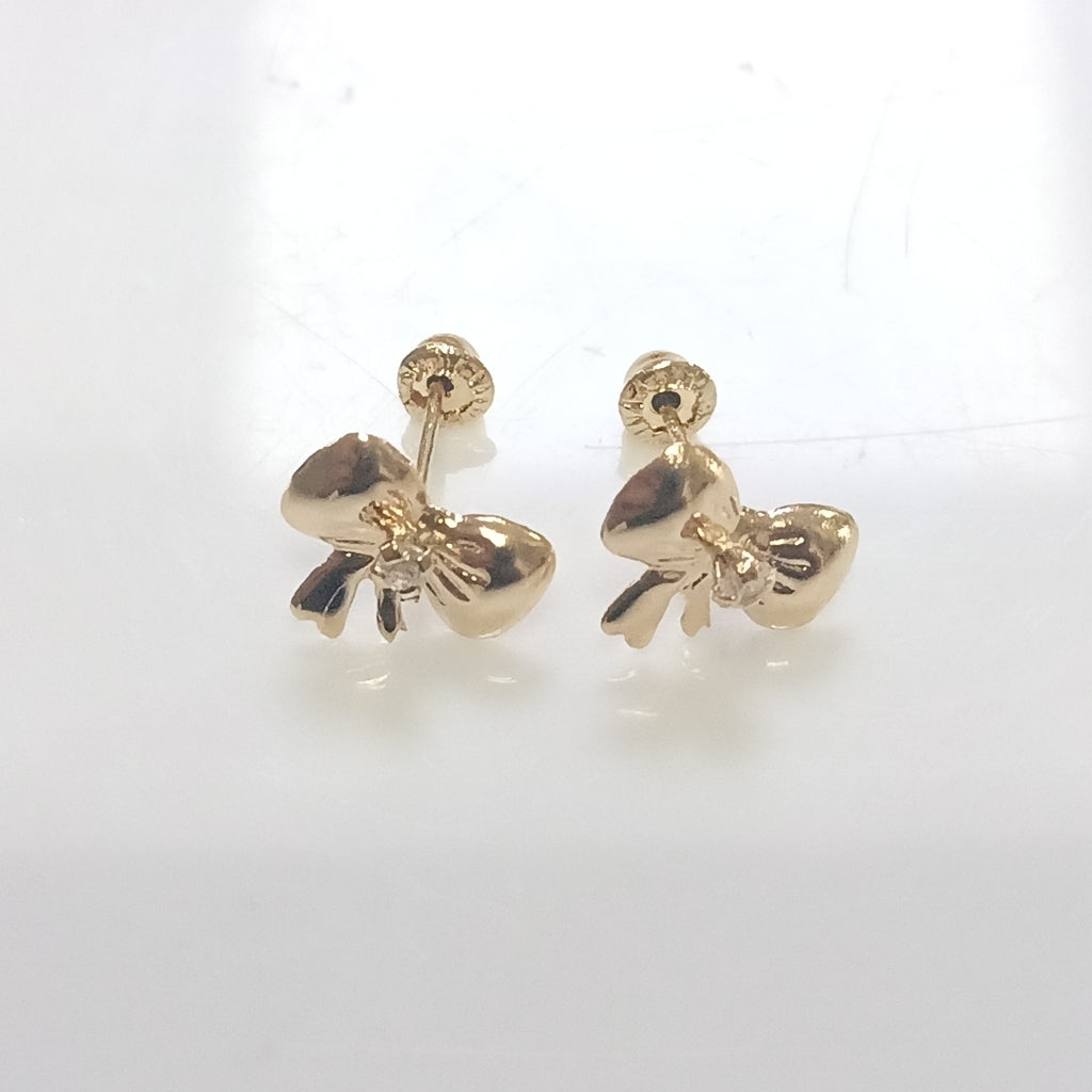 BROQUELES BROQUEL FIG MOÑO C CIRCONIA 14K 0.2441 GR (NUEVO)