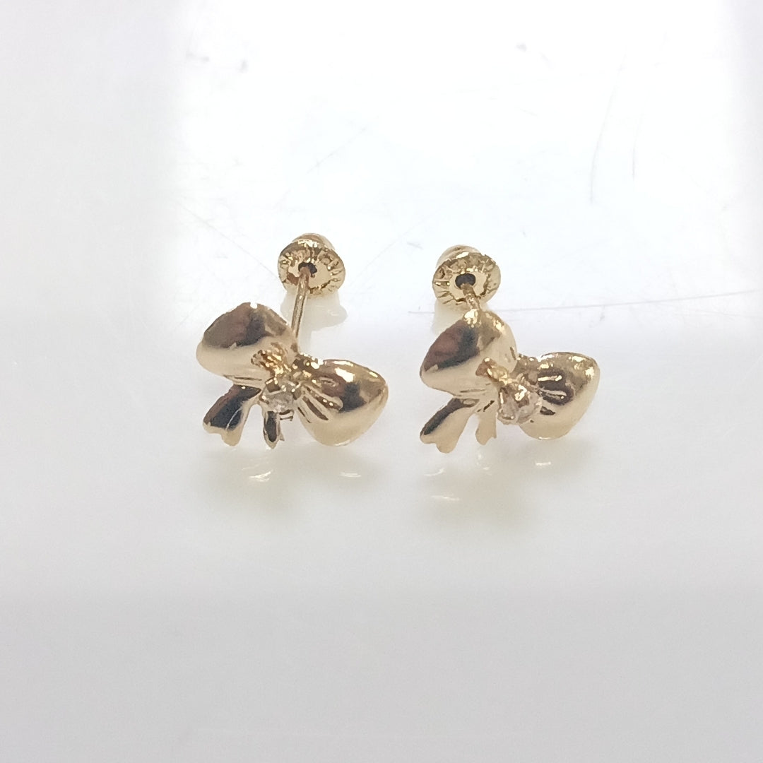 BROQUELES BROQUEL FIG MOÑO C CIRCONIA 14K 0.2441 GR (NUEVO)