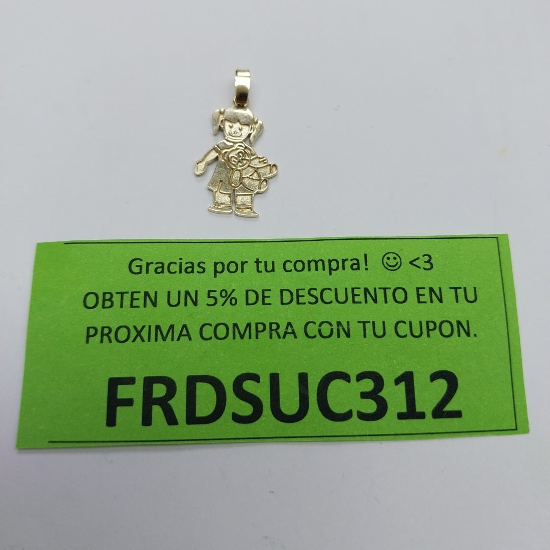 DIJE NIÑA 10K 1 GR (NUEVO)