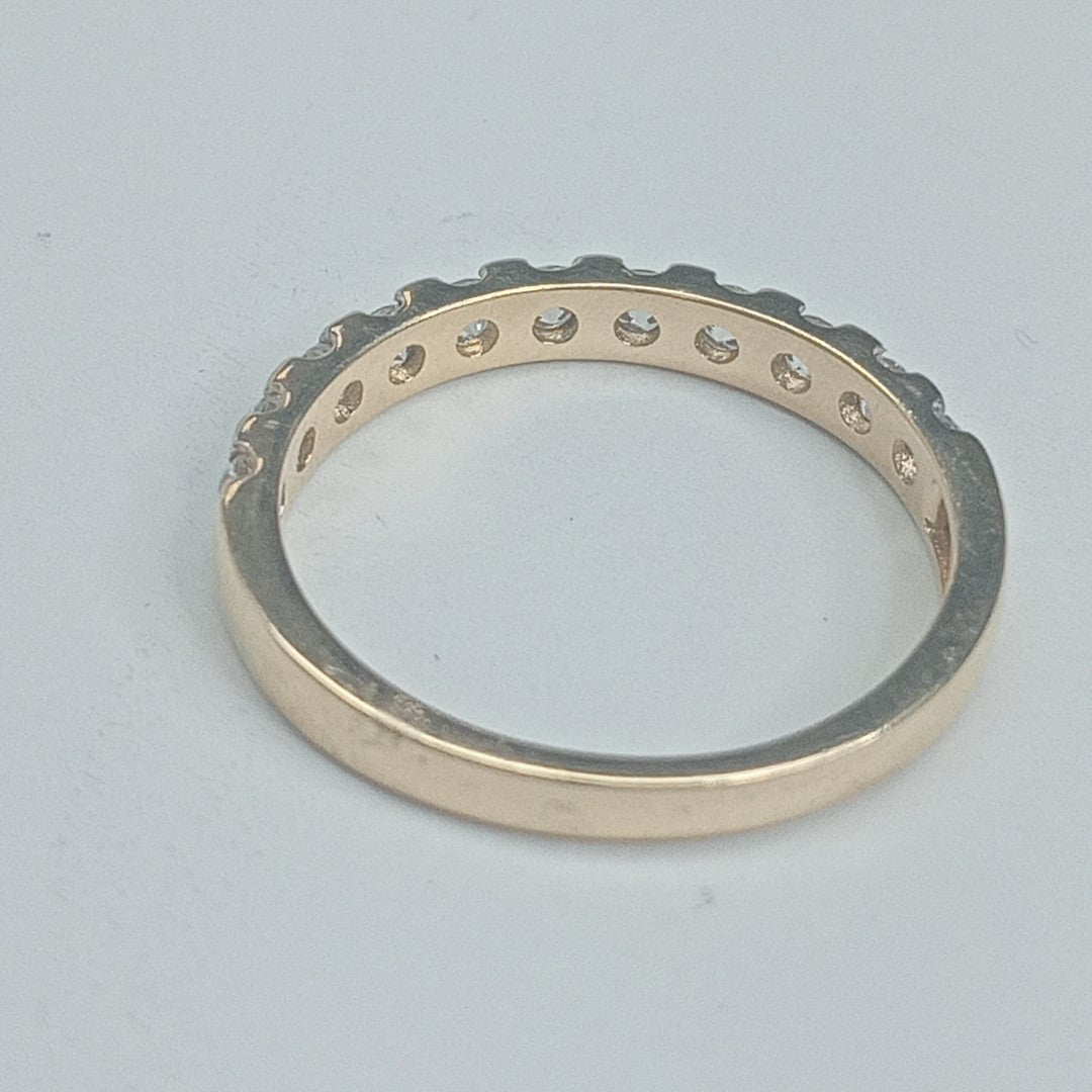 ANILLO ANILLITO MEDIA CHURUMBELA 14K 7 TALLA 2.1 GR (NUEVO)
