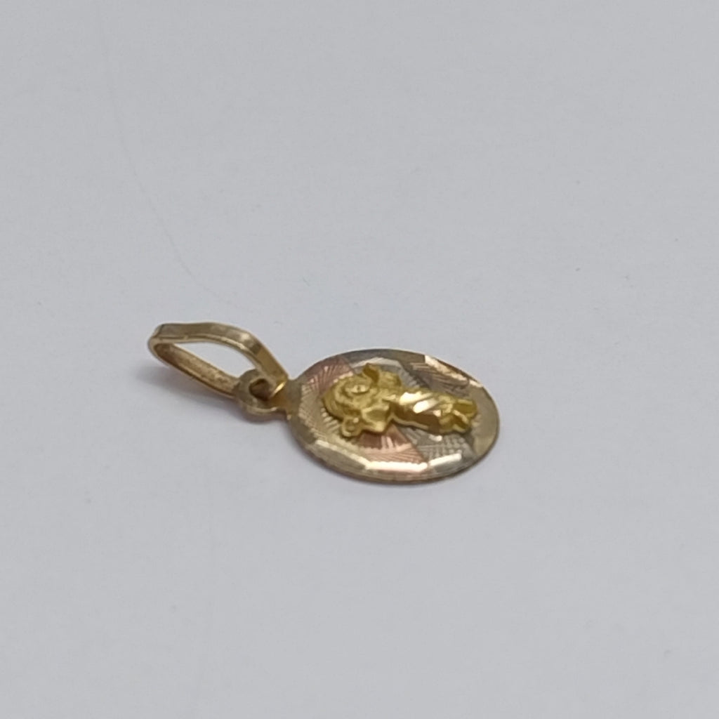 MEDALLA RELIGIOSA ORO COMBINADO 10 K 0.4 GRMS (SEMINUEVO)