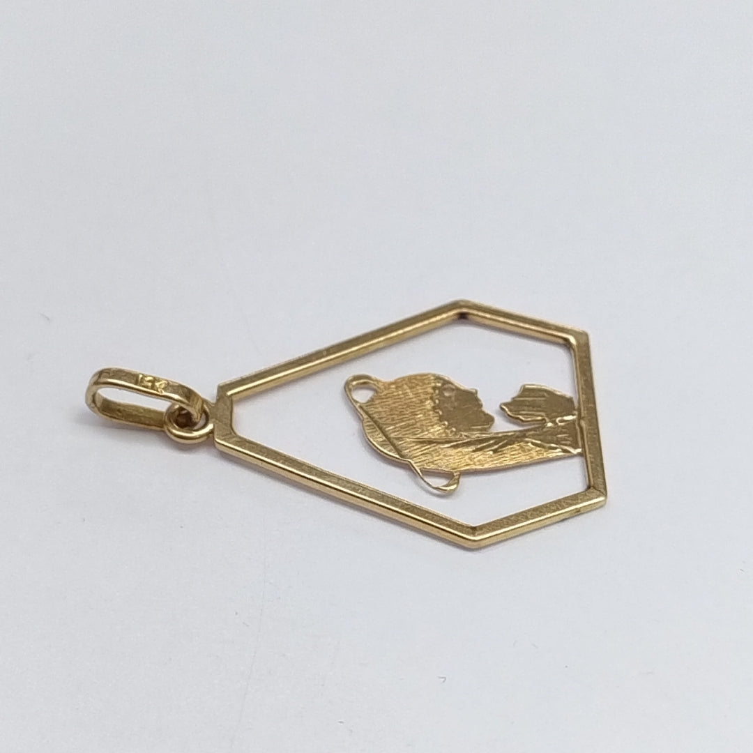 MEDALLA RELIGIOSA ORO 14 K 1.8 GRMS (SEMINUEVO)