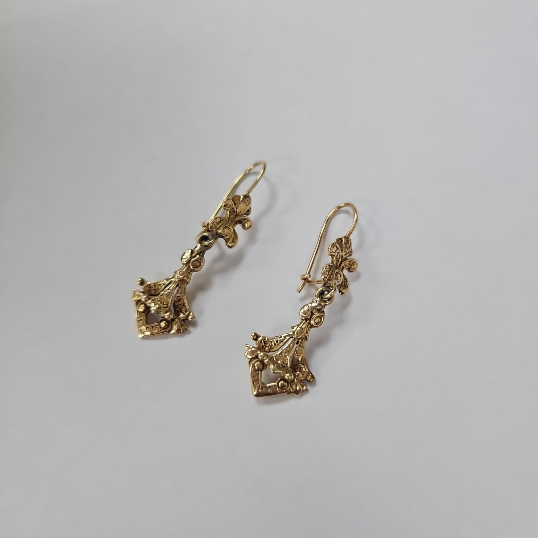 ARETES PAR ORO 14 K 6,20 GRMS (SEMINUEVO)