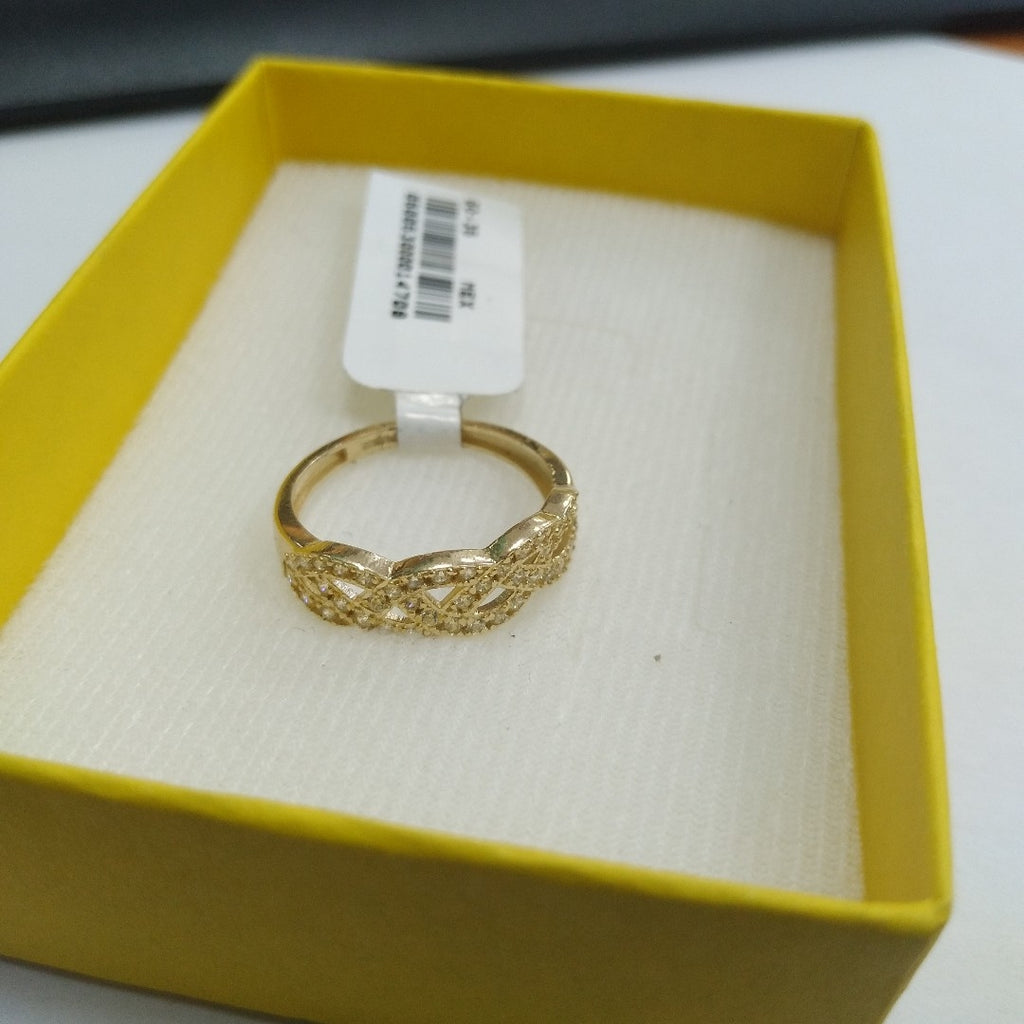 ANILLOS C CIRCONIAS 14K TALLA 8 2.6 GR (NUEVO)