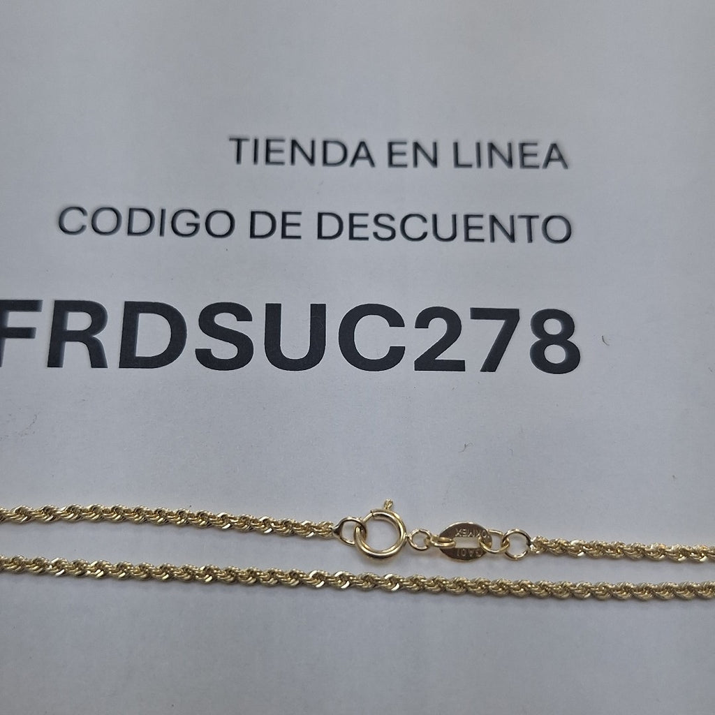 CADENA TORZAL 10K 55 CM 4.6 GR (NUEVO)