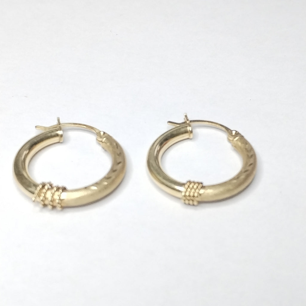 ARRACADAS PAR ORO 14 K 2.6 GRMS (SEMINUEVO)