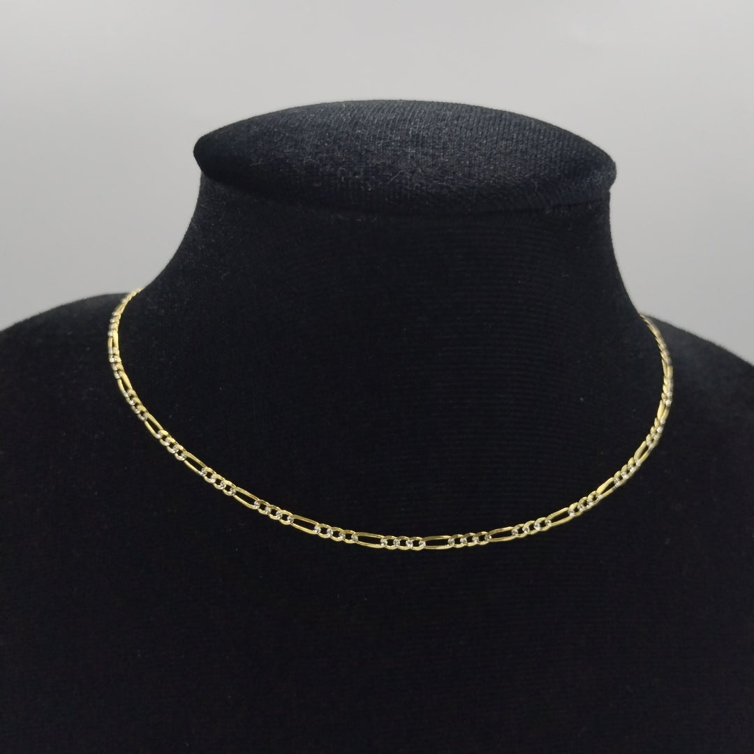 CADENA 3X1 DIAMANTADA 14K 60 CM 5 GR (NUEVO)