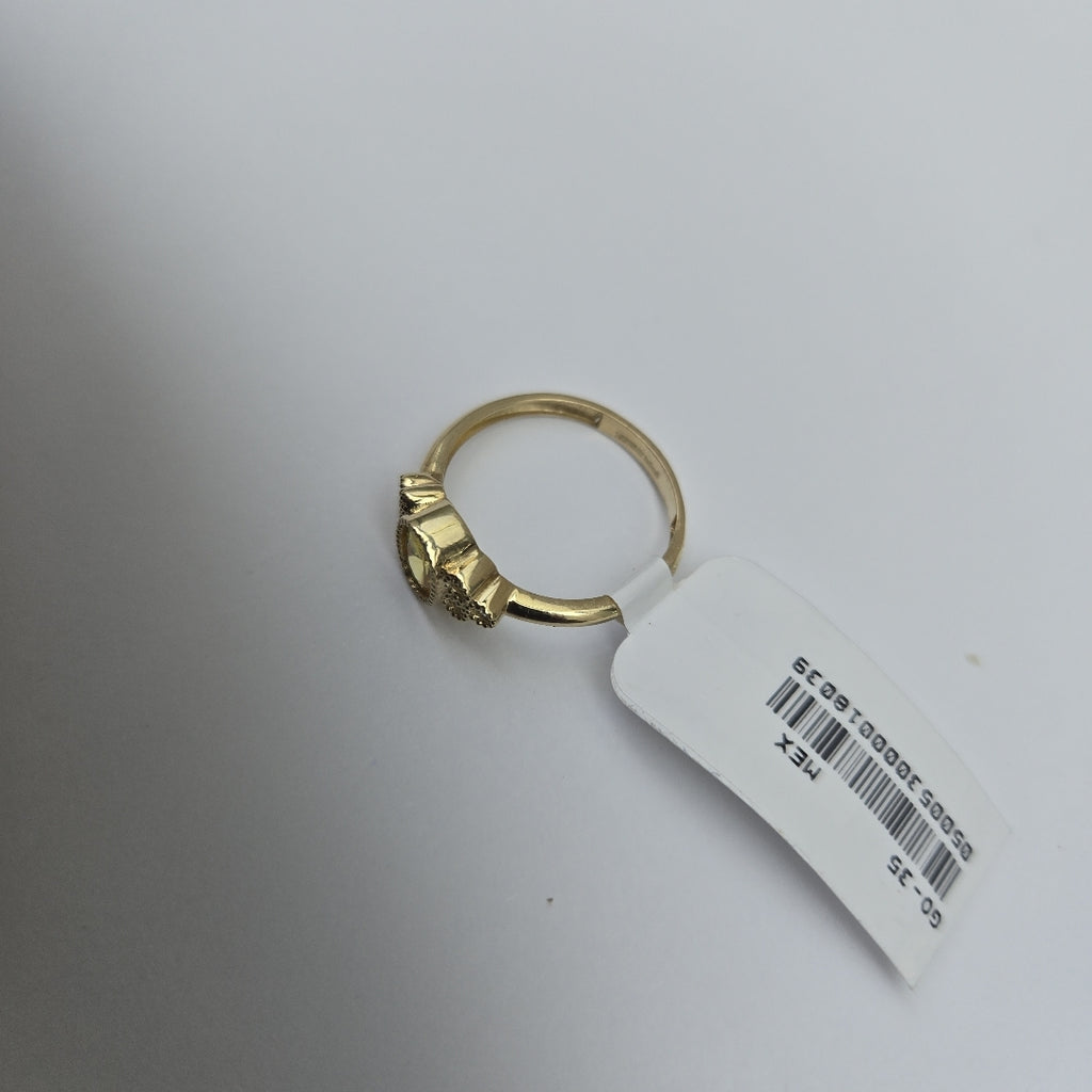 ANILLOS CIRCONIAS Y PIEDRA DE COLOR 14K TALLA 7 1.9 GR (NUEVO)