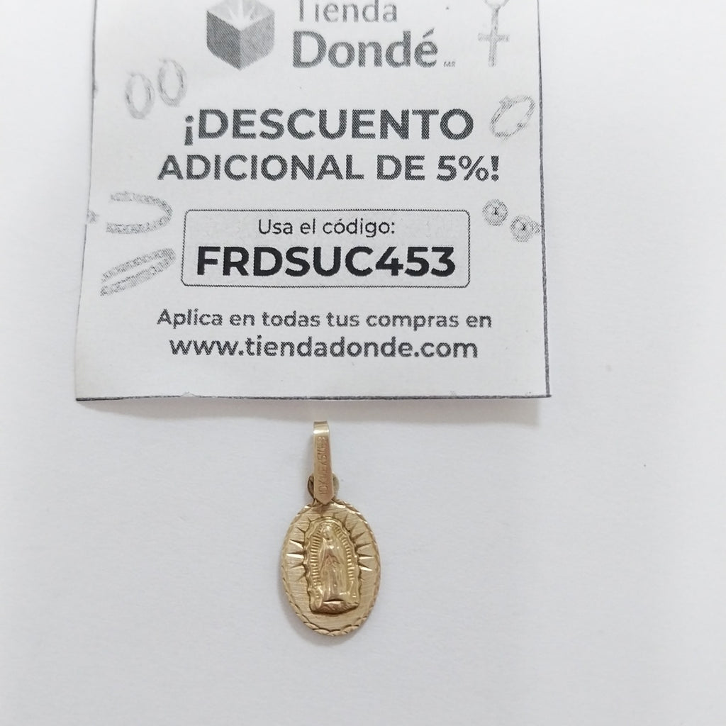 MEDALLA RELIGIOSA ORO 10 K 0.8 GRMS (SEMINUEVO)