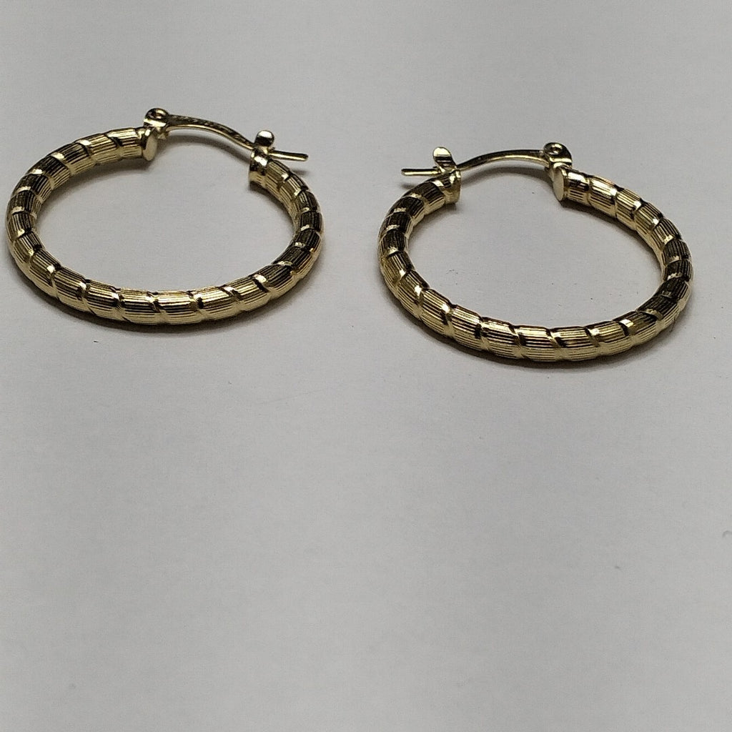 ARETES ARRACADAS LABRADAS 14K 3.2 GR (NUEVO)