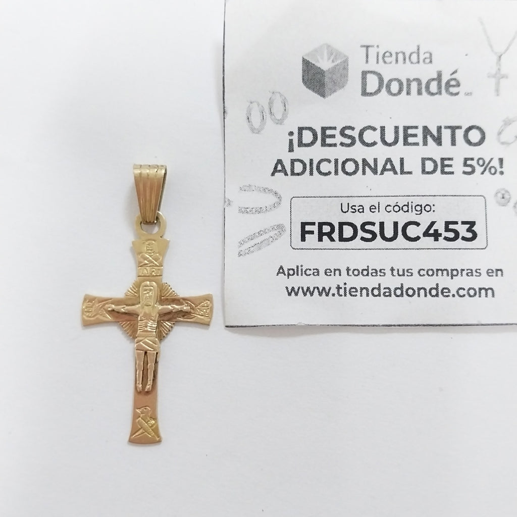 CRUCIFIJO ORO 10 K 2.8 GRMS (SEMINUEVO)