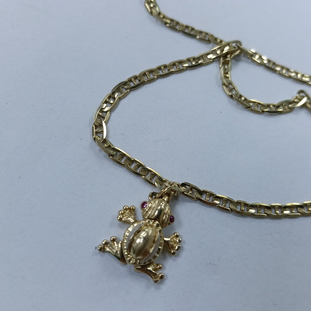 CADENA, DIJE ORO 14 K 11.5 GRMS (SEMINUEVO)