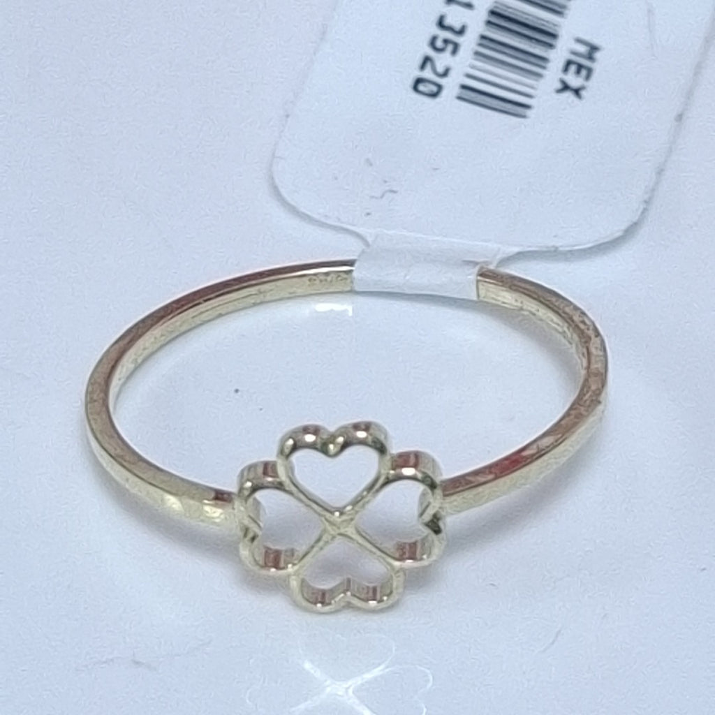 ANILLOS ANILLITO FIG TREBOL 10K TALLA 7 0.8 GR (NUEVO)