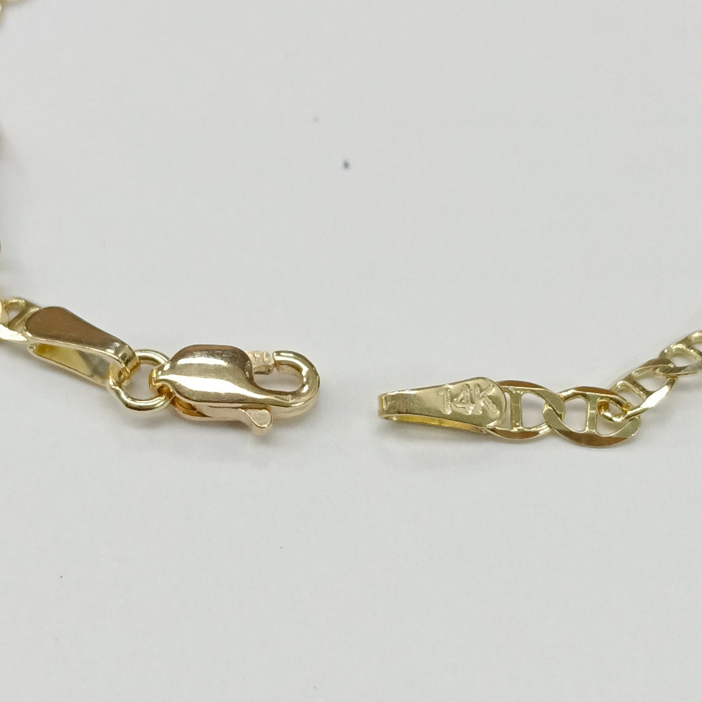 PULSERA GUCHI 14K 18 CM 2.1 GR (NUEVO)