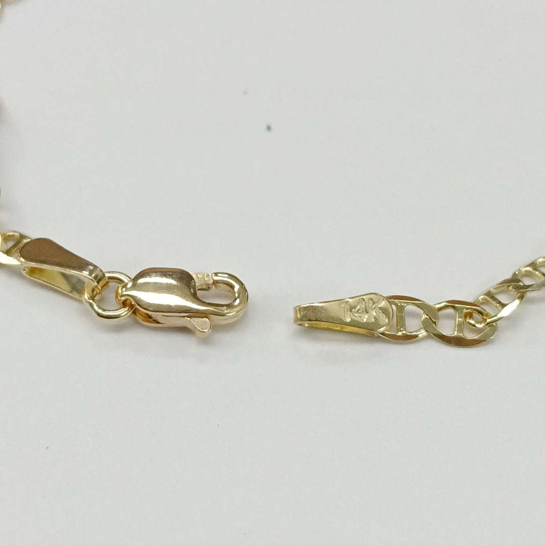 PULSERA GUCHI 14K 18 CM 2.1 GR (NUEVO)