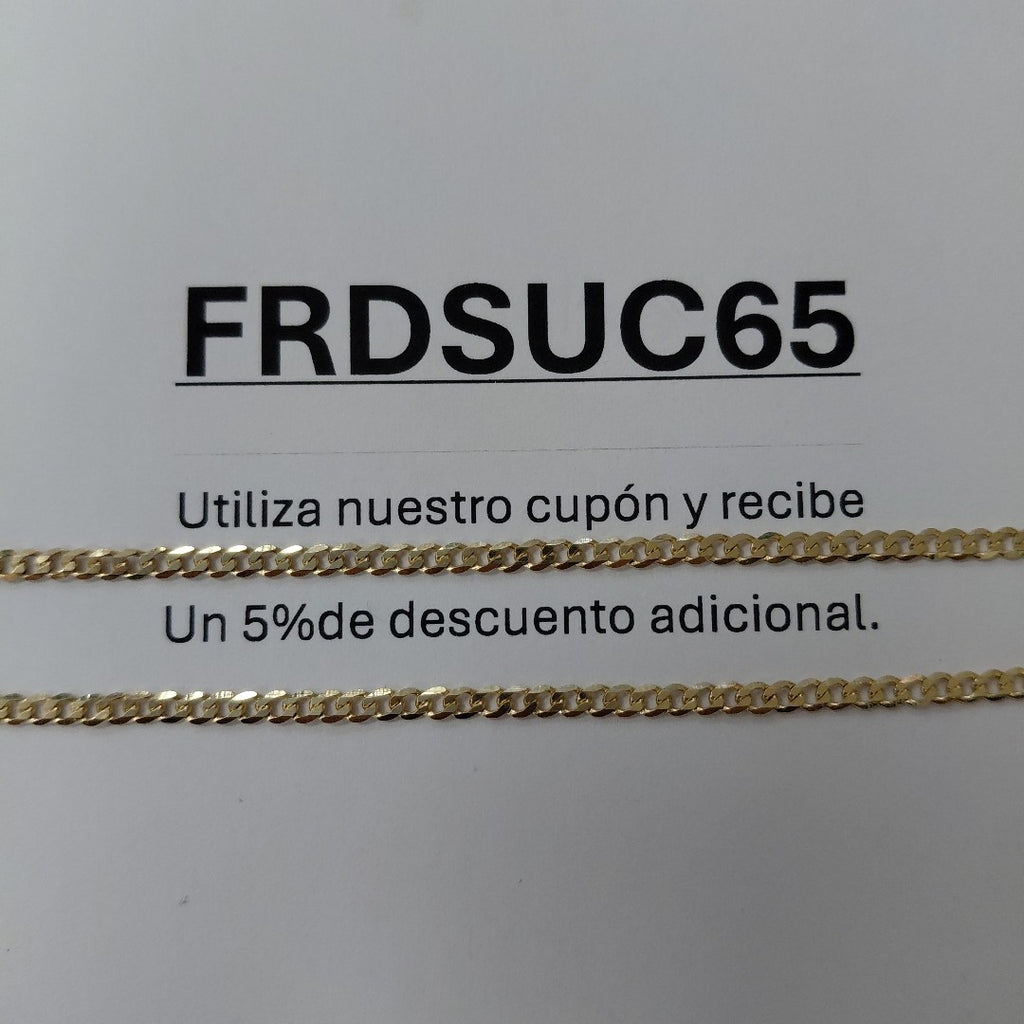 CADENA BARBADA 14K 55 CM 5.4 GR (NUEVO)