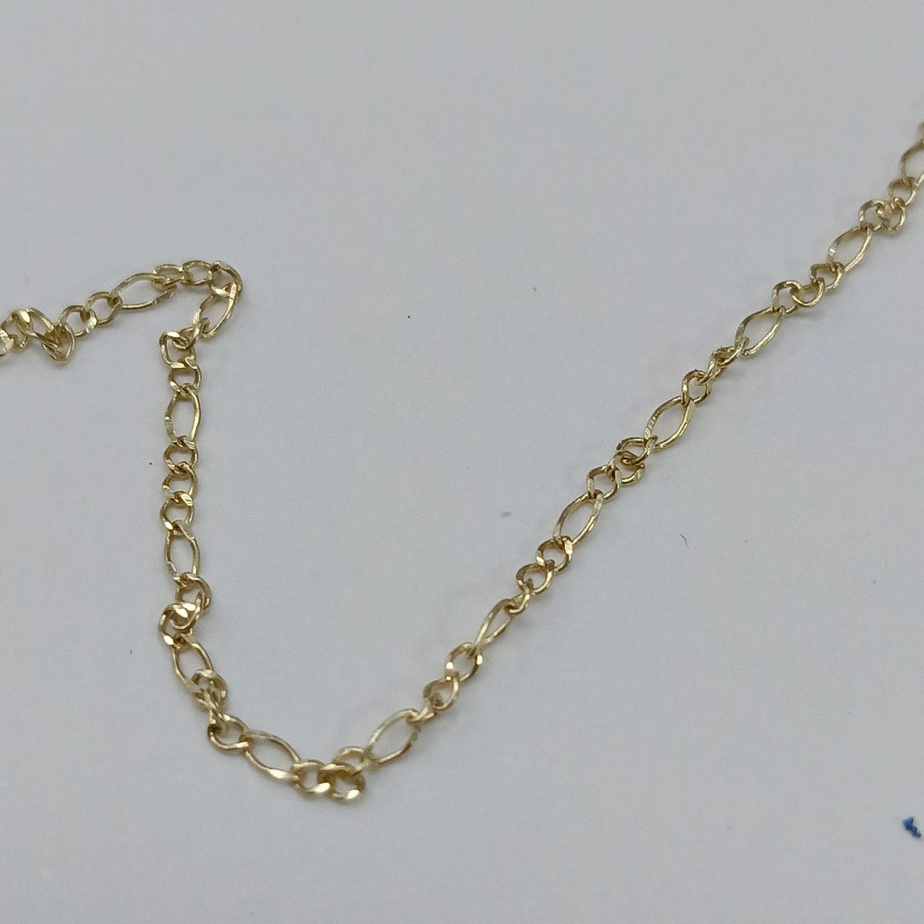 CADENAS TEJIDO 3X1 ORO 10K 55 CM 1.4 GR (NUEVO)