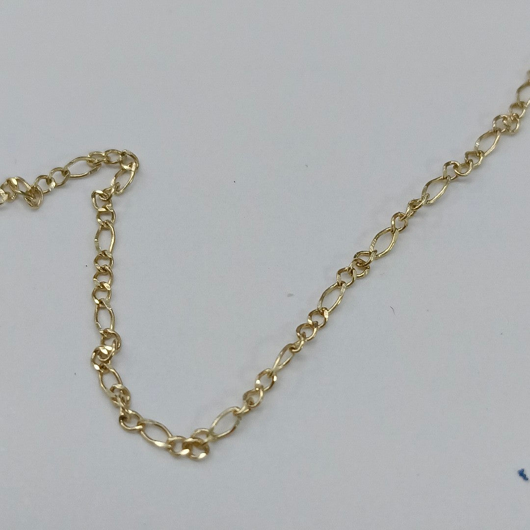 CADENAS TEJIDO 3X1 ORO 10K 55 CM 1.4 GR (NUEVO)