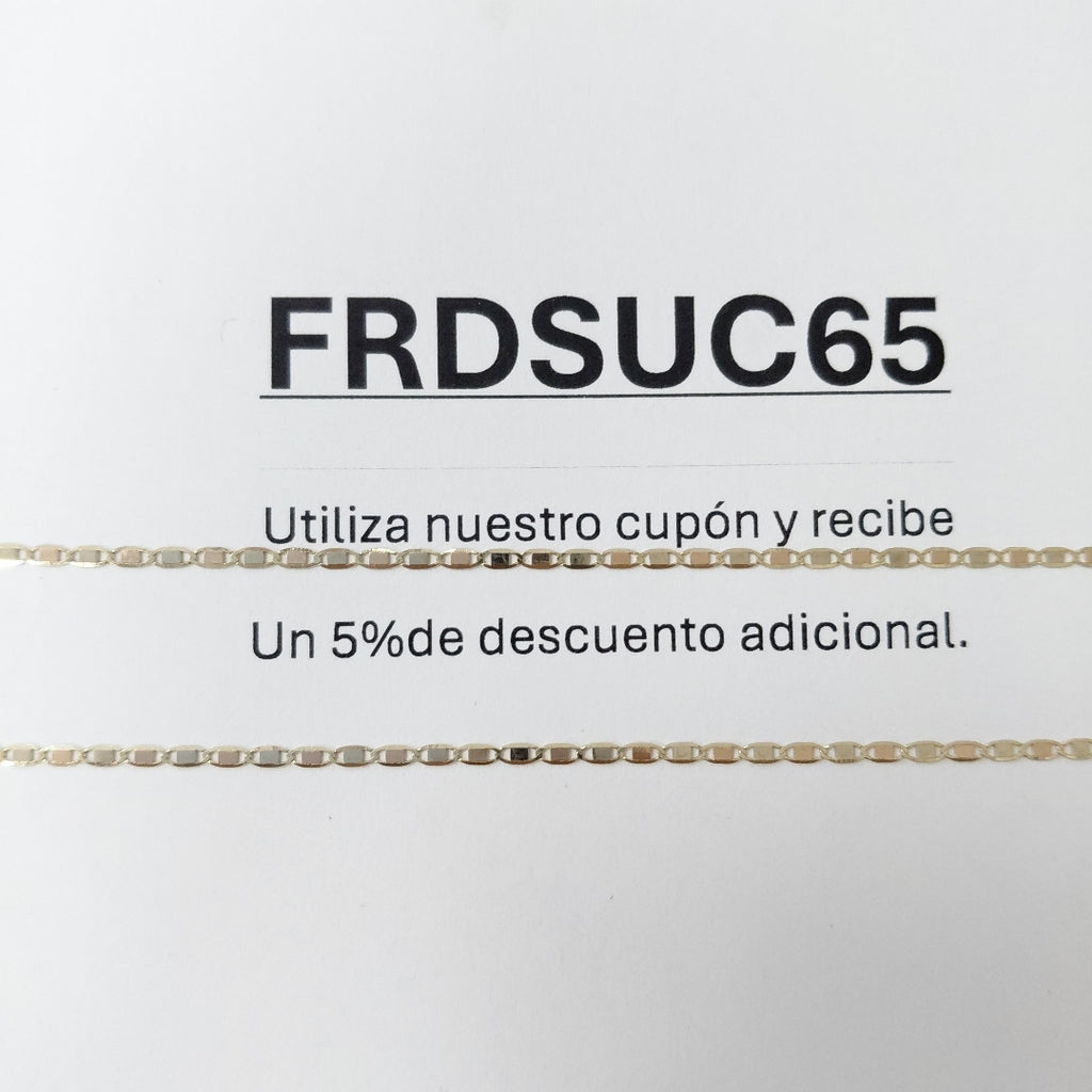 CADENA GUCHI 14K 50 CM 1.7 GR (NUEVO)