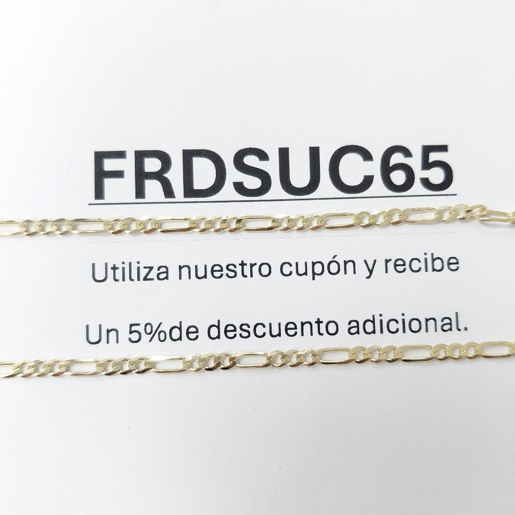 CADENA 3X1 14K 60 CM 5.4 GR (NUEVO)