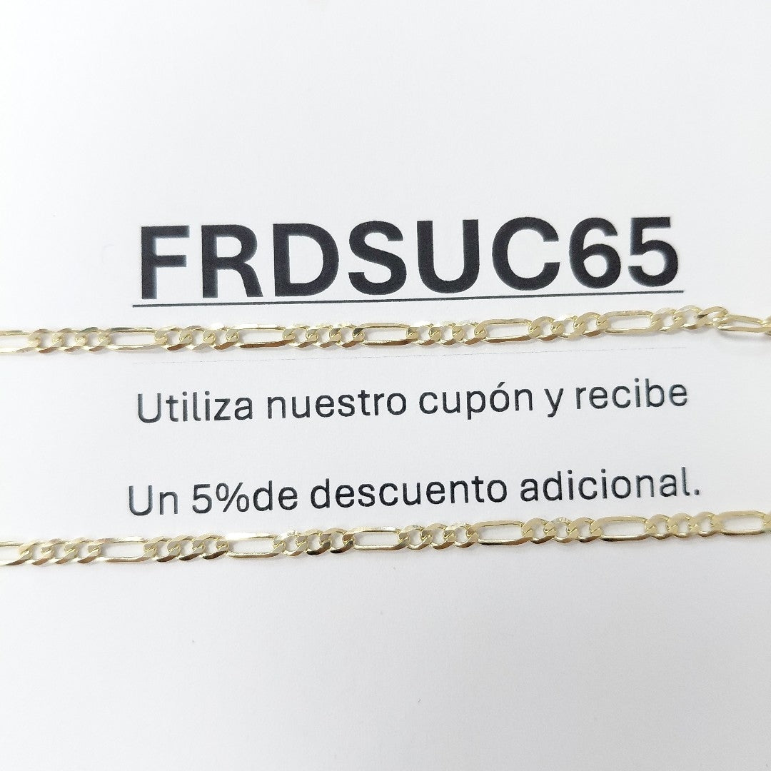 CADENA 3X1 14K 60 CM 5.4 GR (NUEVO)