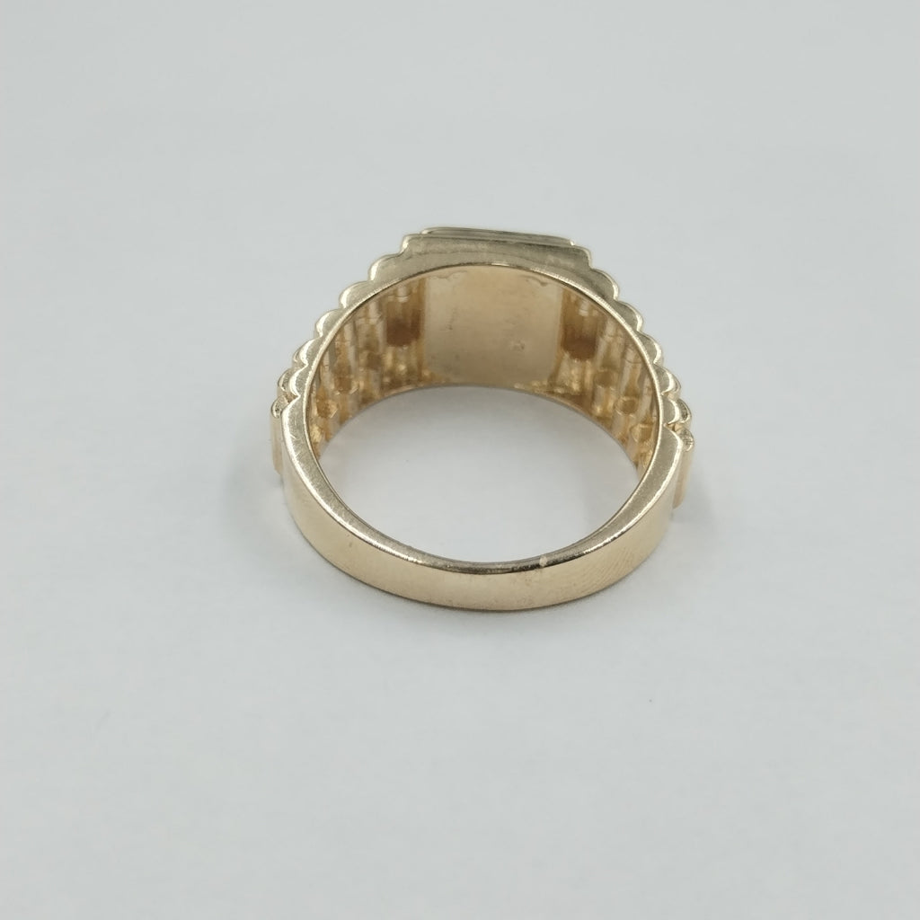 ANILLO C ONIX 14K 9.5 TALLA 8.4 GR (NUEVO)
