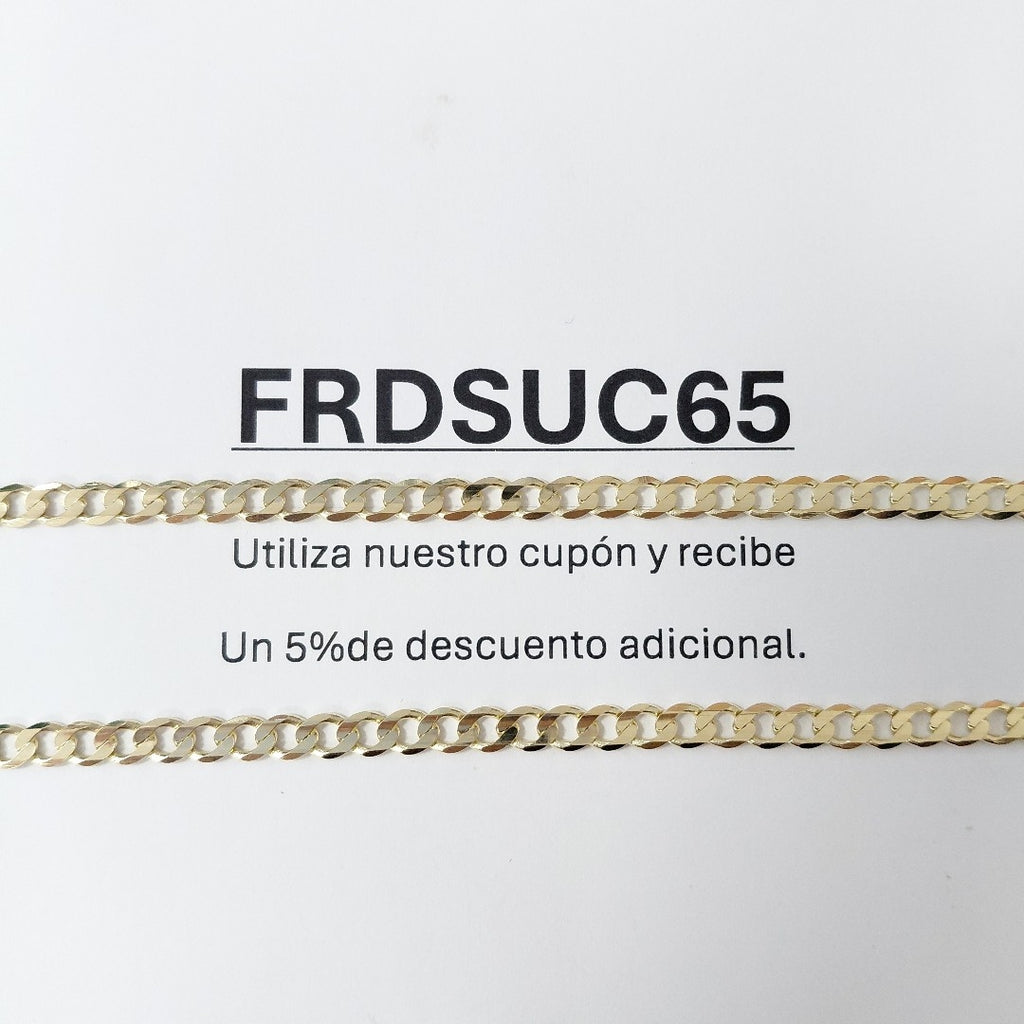 CADENA BARBADA 14K 55 CM 12.6 GR (NUEVO)