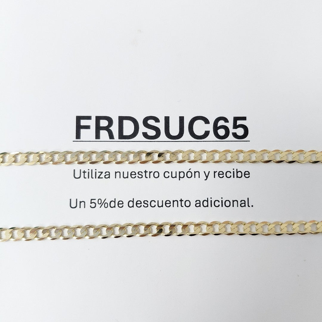 CADENA BARBADA 14K 55 CM 12.6 GR (NUEVO)