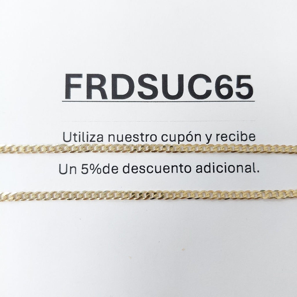 CADENA BARBADA 14K 55 CM 5.4 GR (NUEVO)