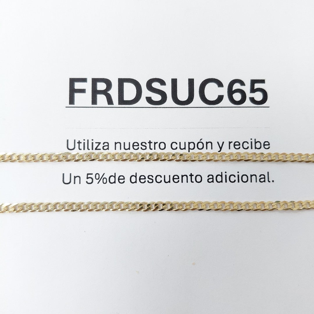 CADENA BARBADA 14K 55 CM 5.4 GR (NUEVO)
