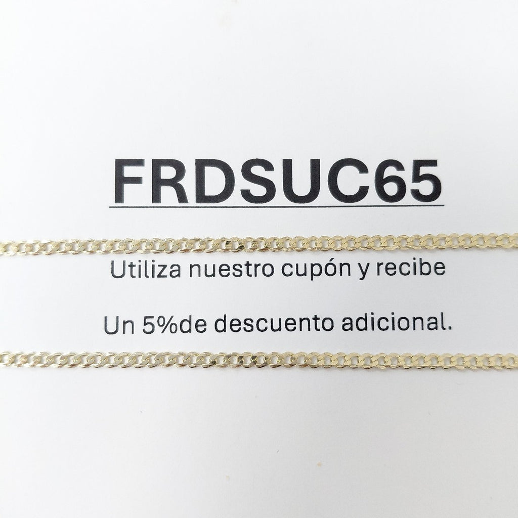 CADENA BARBADA 14K 55 CM 5 GR (NUEVO)