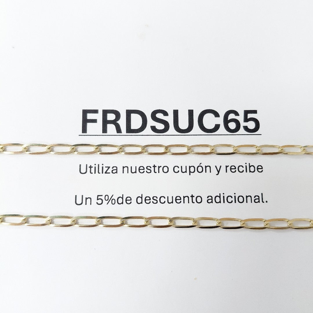 CADENA ESLABON 14K 55 CM 6.6 GR (NUEVO)