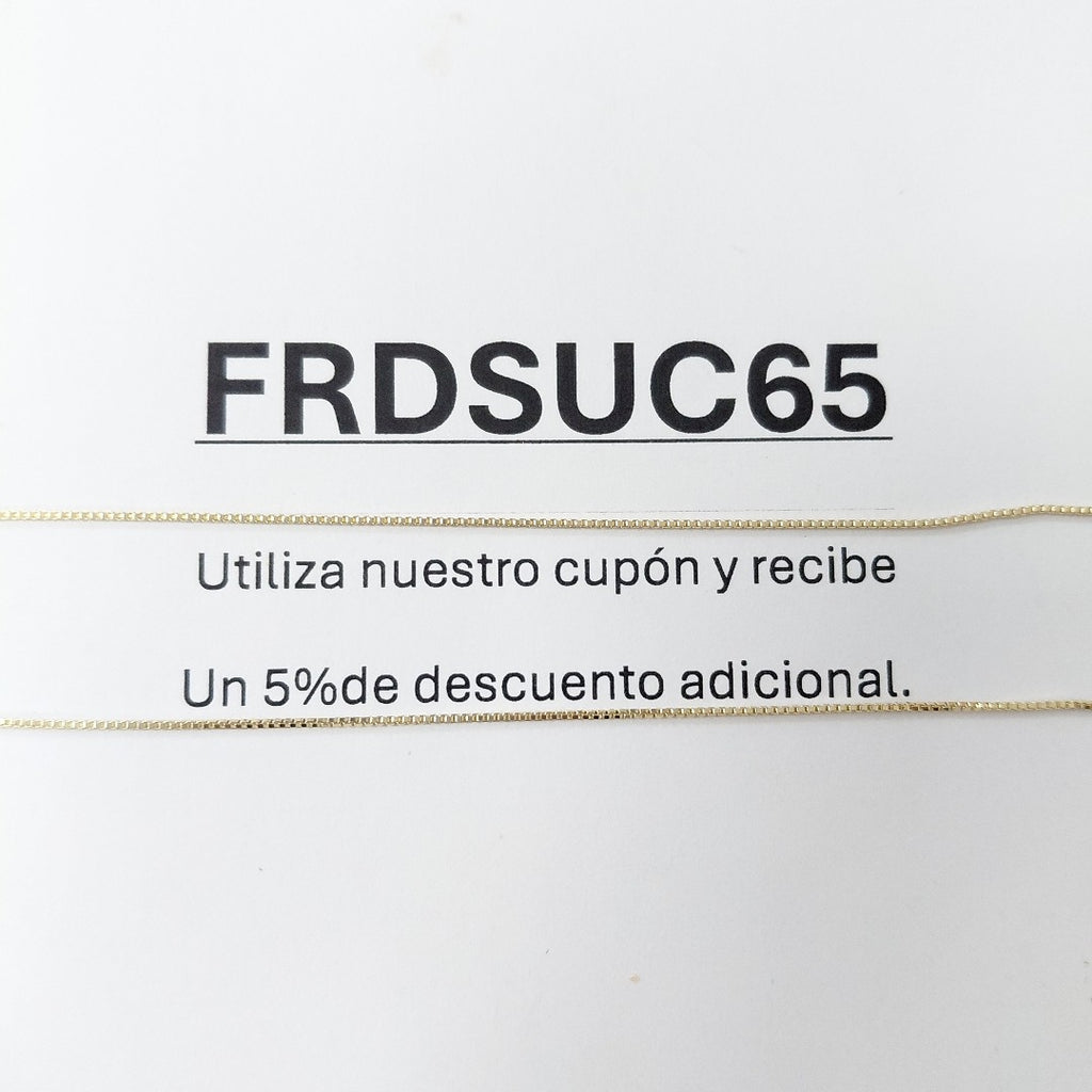 CADENA VENECIANO 14K 55 CM 1.7 GR (NUEVO)
