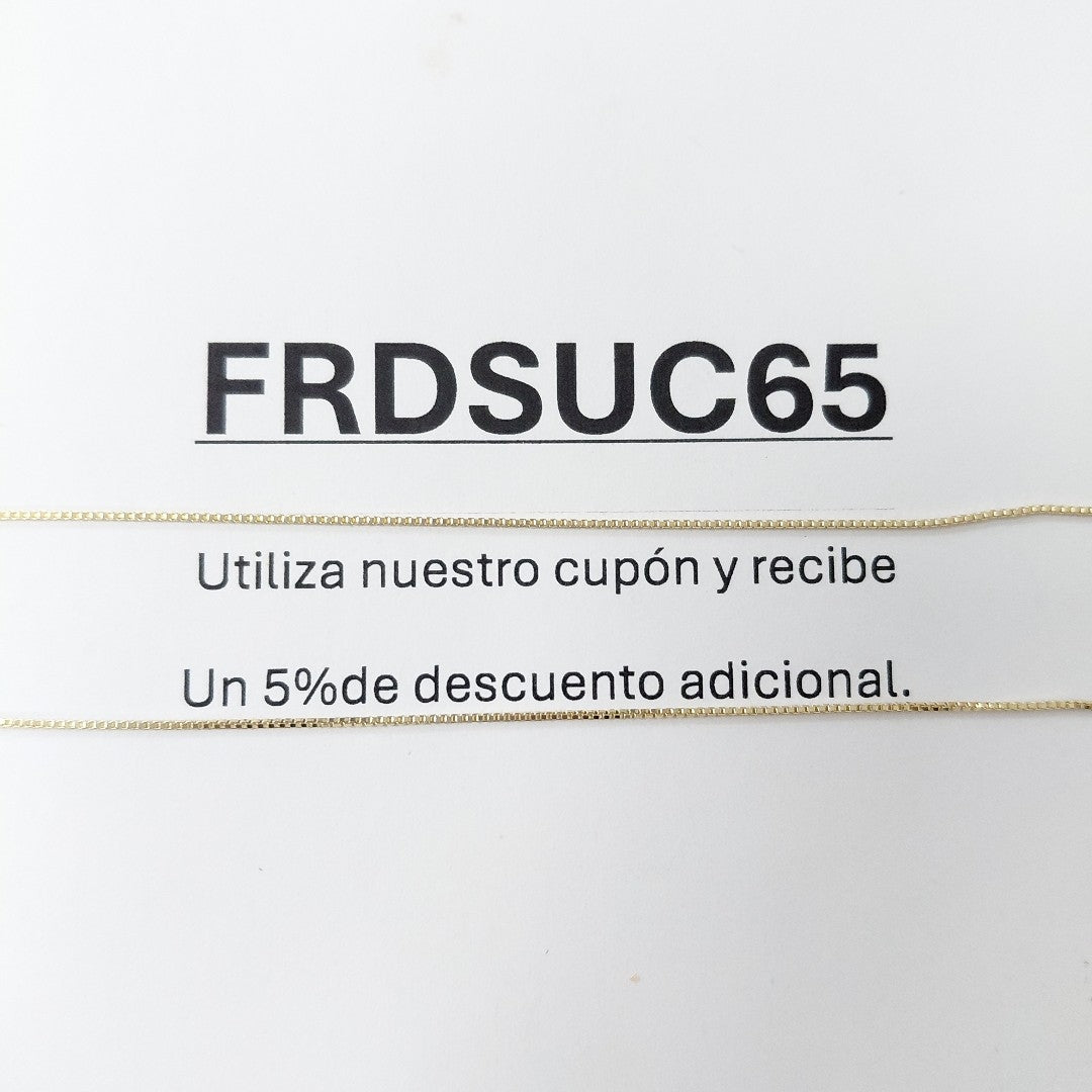 CADENA VENECIANO 14K 55 CM 1.7 GR (NUEVO)