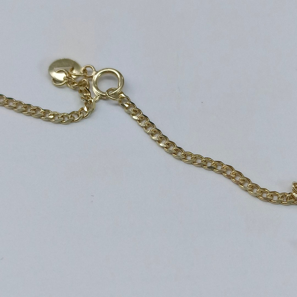 CADENAS TEJIDO BARBADA ORO 10K 50 CM 3.4 GR (NUEVO)