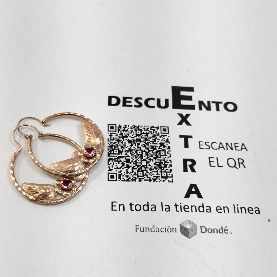 ARRACADAS PAR ORO 10 K 2 GRMS (SEMINUEVO)