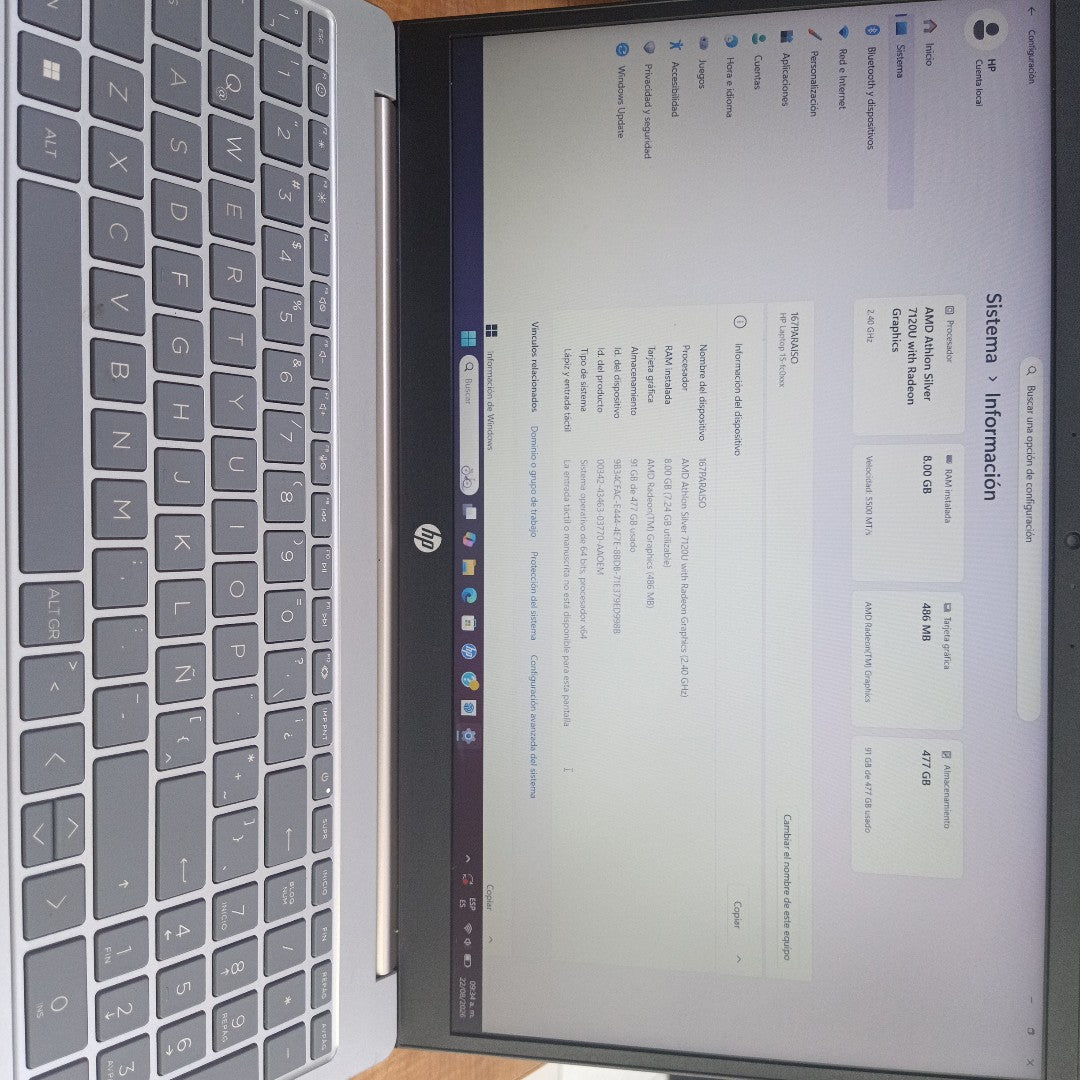 LAPTOP HP 15-FC0069LA (2024) 512 GB SSD 8 GB RAM (SEMINUEVO)