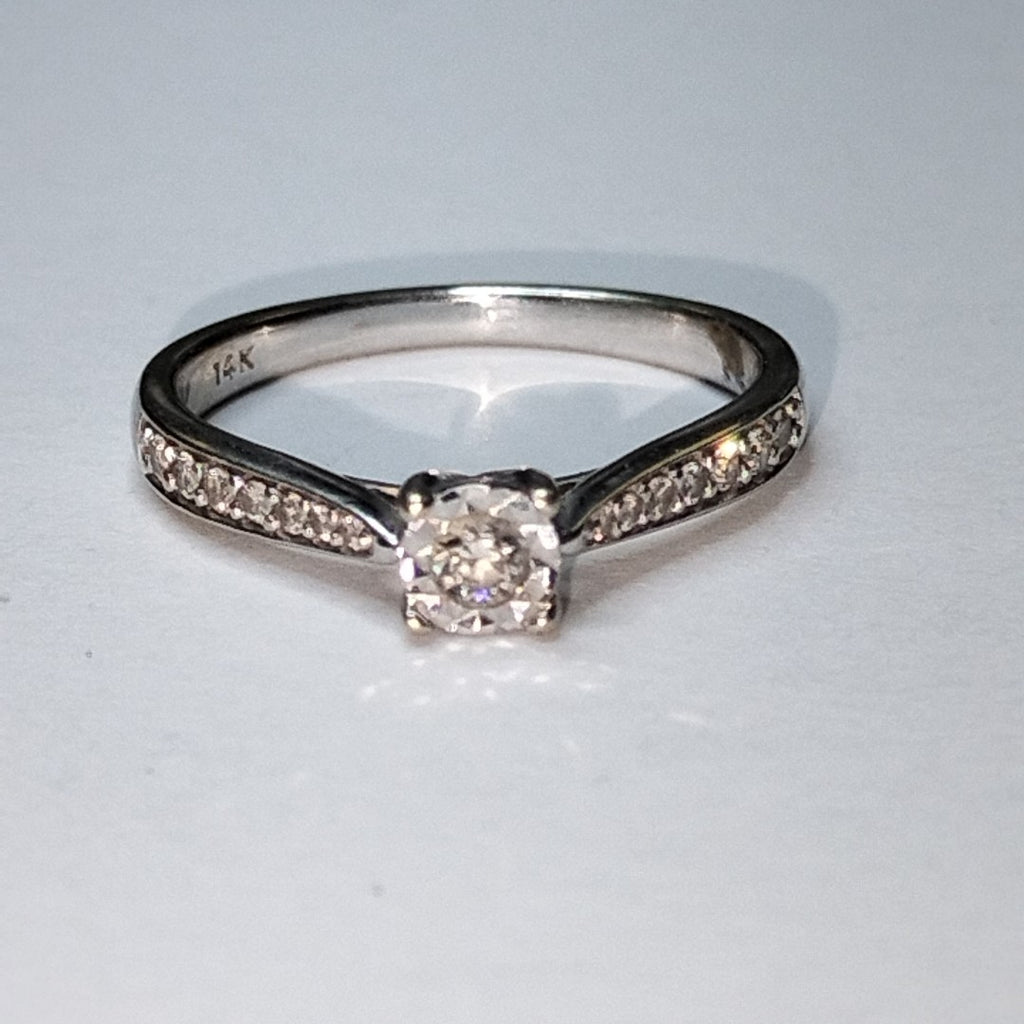 ANILLITO ORO BLANCO 14 K 2,10 GRMS (SEMINUEVO)