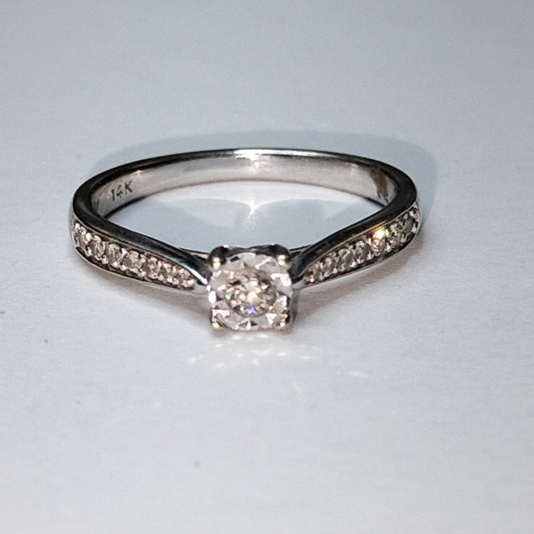 ANILLITO ORO BLANCO 14 K 2,10 GRMS (SEMINUEVO)