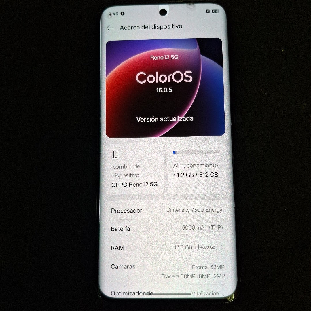 CELULAR OPPO RENO12 5G CPH2625 (2024) 512 GB 12 GB RAM (SEMINUEVO)