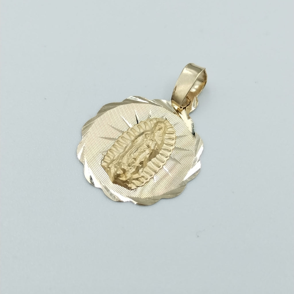 DIJE MEDALLA RELIGIOSA 14K 0.8 GR (NUEVO)