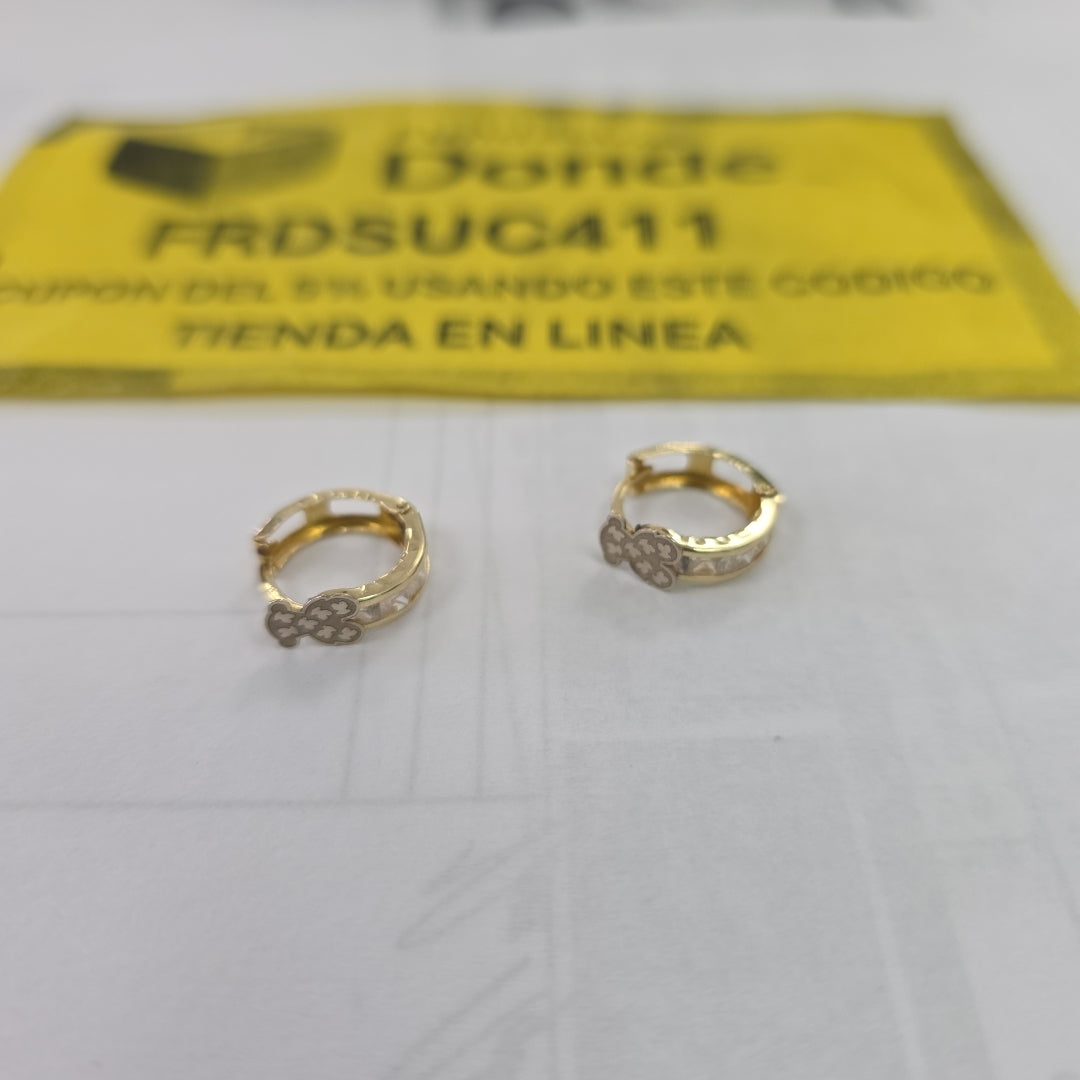 ARRACADAS PAR ORO 14 K 1,60 GRMS (SEMINUEVO)