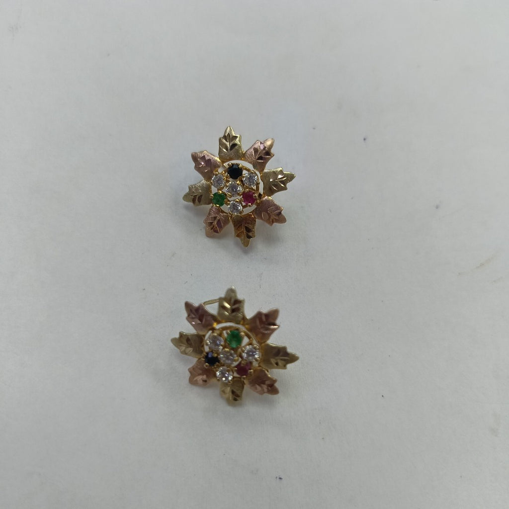 ARETES PAR ORO,RODIADO 10 K 2,90 GRMS (SEMINUEVO)