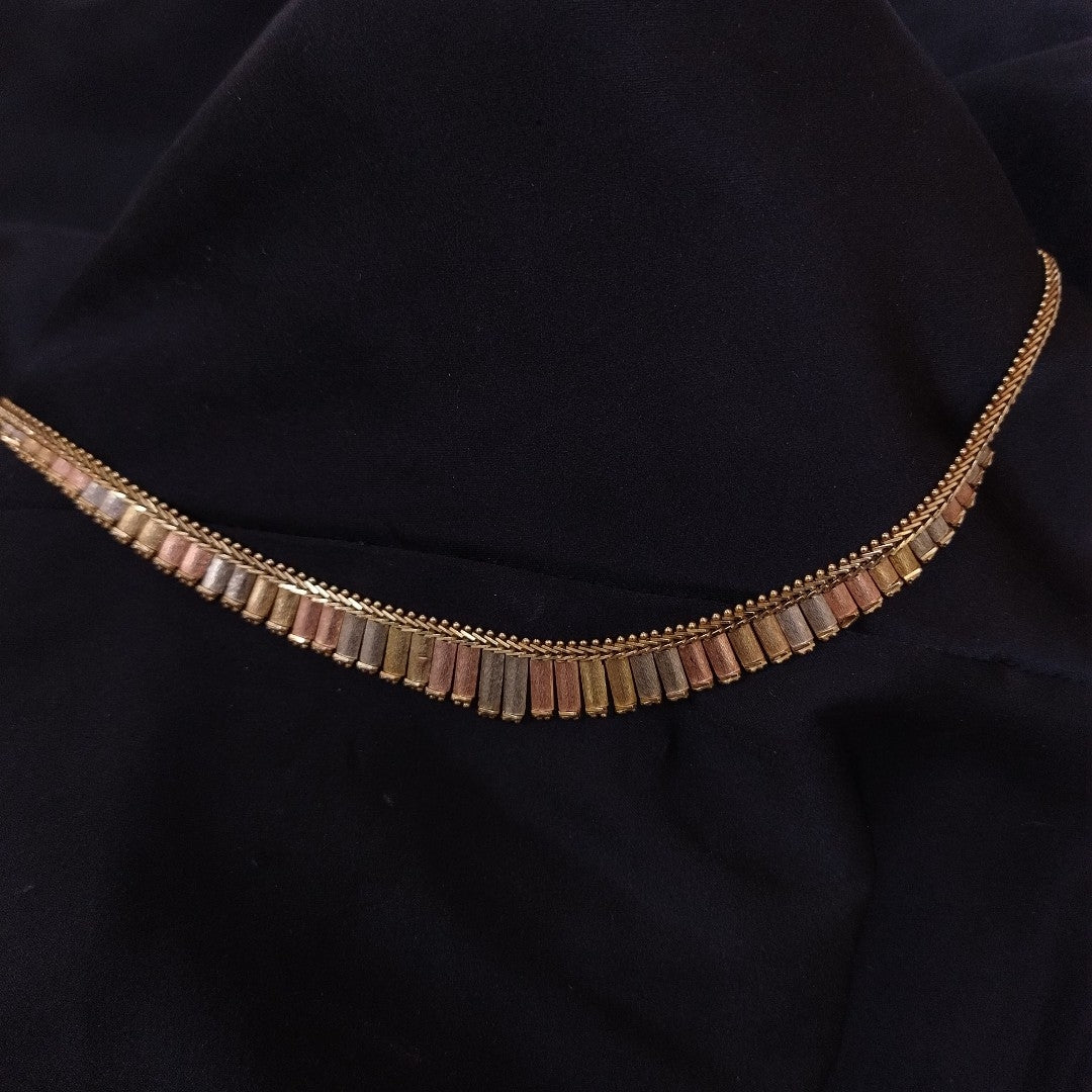 GARGANTILLA ORO COMBINADO 10 K 20 GRMS (SEMINUEVO)